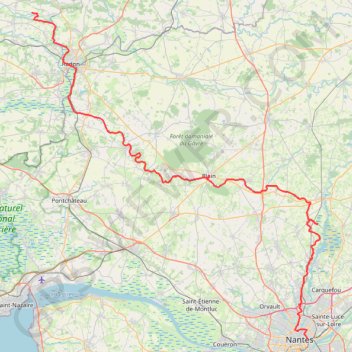 Trace GPS Glenac Nantes, itinéraire, parcours