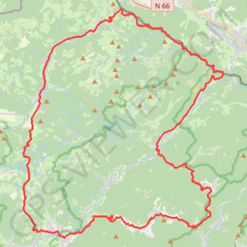 Trace GPS Fresse - Belfahy - Mont de Fourche - Melisey - Fresse, itinéraire, parcours