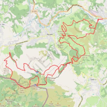 Trace GPS Senpereko Trail - Gotorlekuen Itzulia, itinéraire, parcours