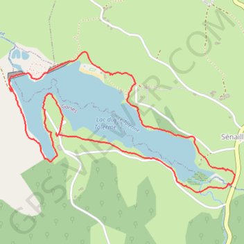 Trace GPS Journée au Lac Tolerme, itinéraire, parcours