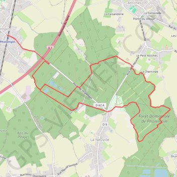 Trace GPS Circuit de Phalempin, itinéraire, parcours