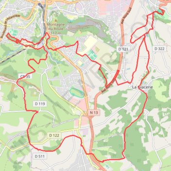 Trace GPS Relais des 4 châteaux - Tourlaville, itinéraire, parcours