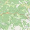 Trace GPS Ardèche Tanargue Largentiere Le gua, itinéraire, parcours