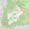Trace GPS Les Côtes de Clermont - Durtol, itinéraire, parcours