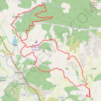 Trace GPS Porte Sereine, itinéraire, parcours