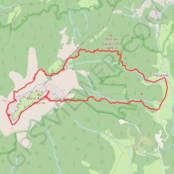 Trace GPS Tour du Mont Aiguille par le Rocher de Pansaret (Vercors), itinéraire, parcours