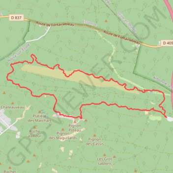 Trace GPS Den 16 sent Belvédères, itinéraire, parcours