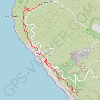 Trace GPS TracÃ© actuel: 11 FEV 2016 14:04, itinéraire, parcours