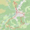 Trace GPS Autour de Jaujac, itinéraire, parcours