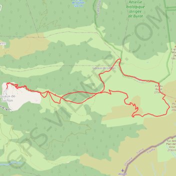 Trace GPS Pic de Burat - Gouaux de Luchon, itinéraire, parcours