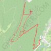 Trace GPS Ouillon de Proveyzieux - Grotte Mangin, itinéraire, parcours