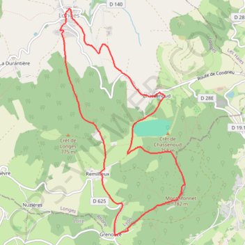 Trace GPS Longes (69), itinéraire, parcours