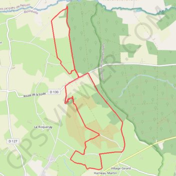 Trace GPS Circuit du bois Héric, itinéraire, parcours