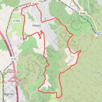 Trace GPS Plateau de Vitrolles Massif de l'Arbois, itinéraire, parcours