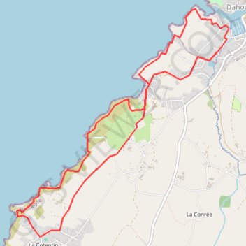 Trace GPS Erquy - Dahouet et la Cotentin, itinéraire, parcours
