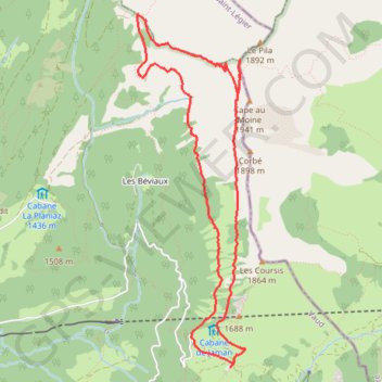 Trace GPS Pierra Perchia, itinéraire, parcours