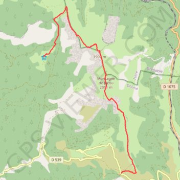Trace GPS Vercors Sud - Col de la Grimone, itinéraire, parcours