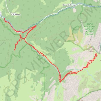 Trace GPS Mont D'Armenaz, itinéraire, parcours