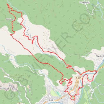 Trace GPS Haut Vallespir - La Station de Jacouty, itinéraire, parcours