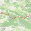 Trace GPS Chemin du Piemont de Montegut Plantaurel au Mas d'Azil, itinéraire, parcours