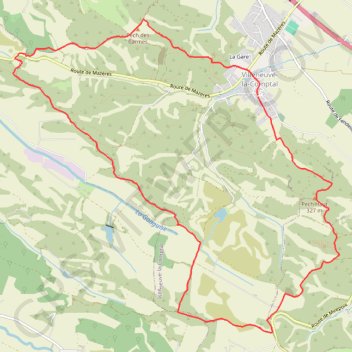 Trace GPS Col de Samson, itinéraire, parcours