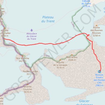Trace GPS Envers des Dorées, itinéraire, parcours