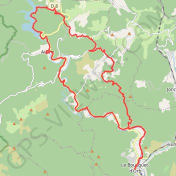Trace GPS Avène Réservoir, itinéraire, parcours