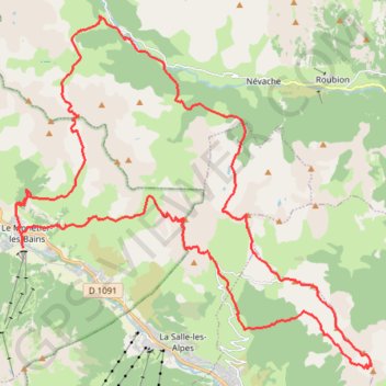 Trace GPS Serre Che Trail Salomon 2019 - Grand Tour des Cerces 50 km, itinéraire, parcours