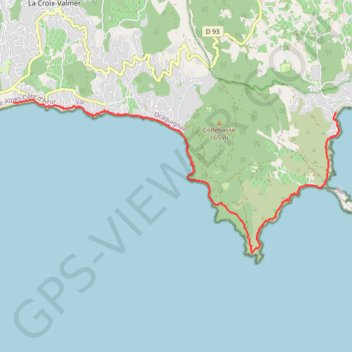 Trace GPS LA CROIX VALMER, itinéraire, parcours