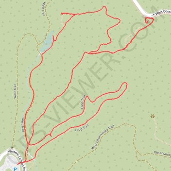 Trace GPS Griffith Loop Trail, itinéraire, parcours
