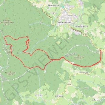 Trace GPS Col de Crie 14Km, itinéraire, parcours