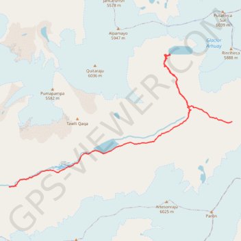 Trace GPS Santa Cruz 2/4, itinéraire, parcours
