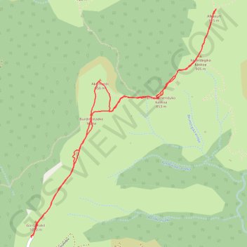 Trace GPS Akomendi et Irubelakaskoa depuis le Gorramakil, itinéraire, parcours