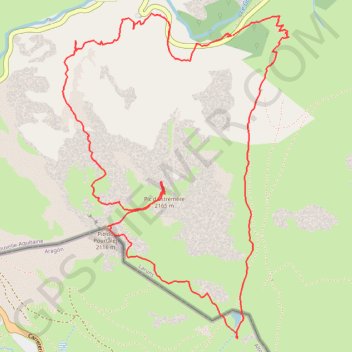 Trace GPS Pic d'Estrémère par le port de Peyrelue, itinéraire, parcours