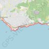 Trace GPS Sentier littoral entre Saint-Raphaël et Le Dramont, itinéraire, parcours