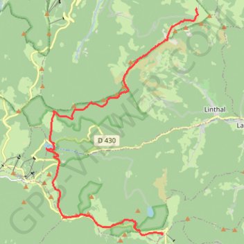 Trace GPS Traversée des Vosges - De Grand Ballon à Rothenbrunnen (Petit Ballon), itinéraire, parcours