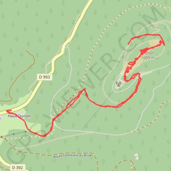 Trace GPS Forêt du Donon, itinéraire, parcours