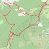 Trace GPS Mont Saccarel et Cime de Marta depuis Notre-Dame-des-Fontaines, itinéraire, parcours