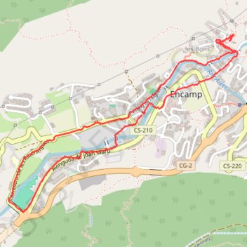 Trace GPS Andorre arche Encamp le ars, itinéraire, parcours