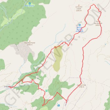 Trace GPS Dzonfié et Quermoz depuis Naves, itinéraire, parcours