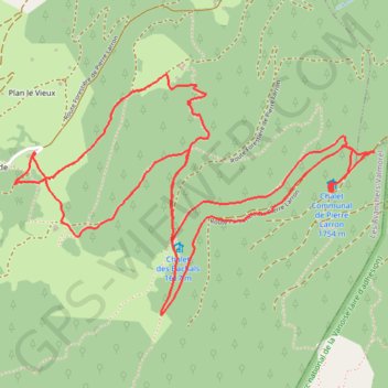 Trace GPS Pierre-Larron depuis La Charmette, itinéraire, parcours