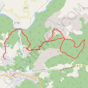 Trace GPS Trail di Sampieru, itinéraire, parcours