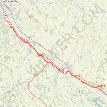 Trace GPS Vic - Naurouze (Canal du Midi), itinéraire, parcours
