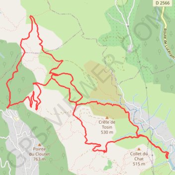 Trace GPS Les Isards par la Baisse de la Croix, itinéraire, parcours