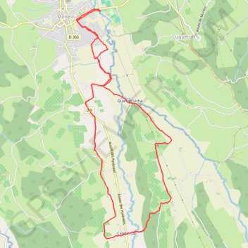 Trace GPS Balade sur les coteaux de Candeloup et Ucha, itinéraire, parcours