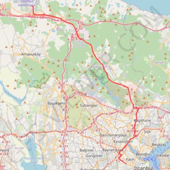 Trace GPS Turquie - Jour 8, itinéraire, parcours