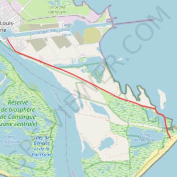 Trace GPS De l'écluse à la plage Napoléon, itinéraire, parcours