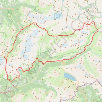 Trace GPS Tour des glaciers de La Vanoise, du Méan Martin et du Grand Roc Noir, itinéraire, parcours