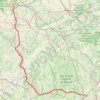 Trace GPS De Fontainebleau à Morey, itinéraire, parcours