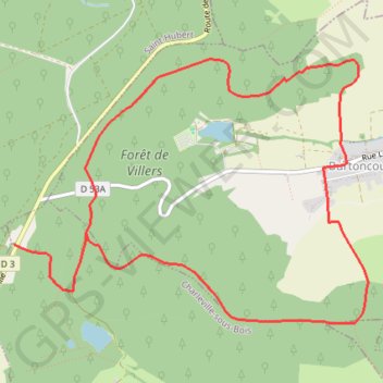 Trace GPS Randonnée du Haut Chemin - La voie de 60 - Burtoncourt, itinéraire, parcours